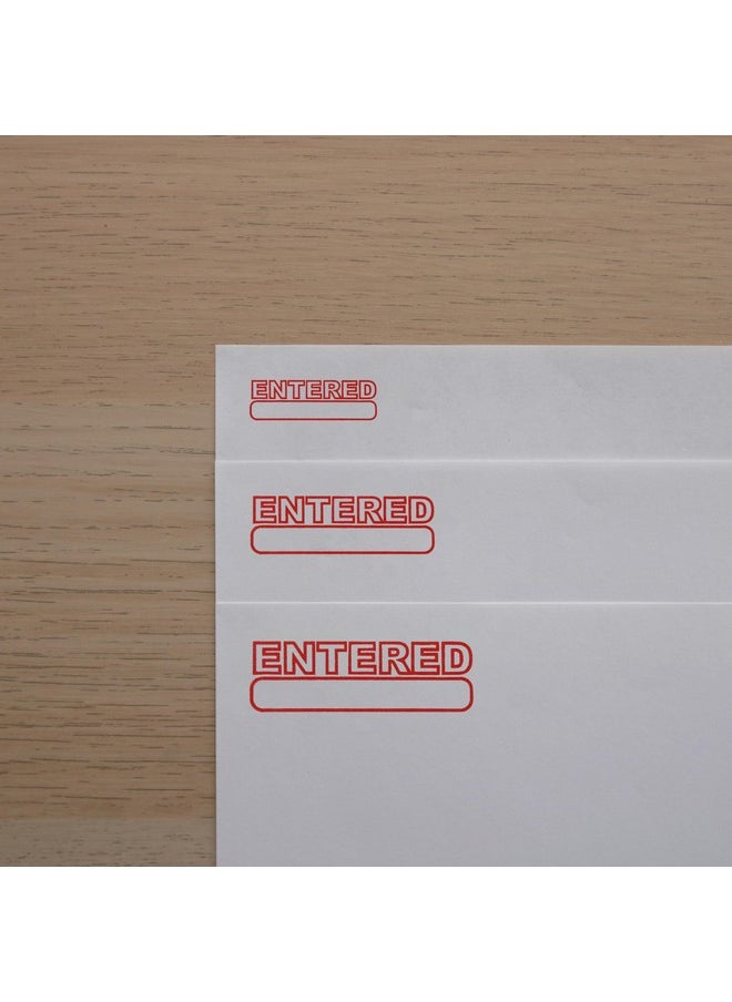 ExcelMark Entered Self Inking Rubber Stamp Red Ink  - Image 4