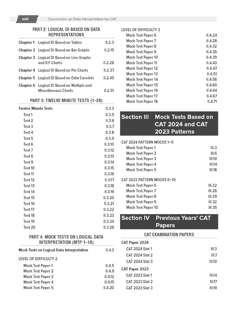 Courseware on Data Interpretation, 9e for CAT 2025-26 by Arun Sharma | CAT/ MBA Entrance Exam | Solved Previous Years' Papers (2020-2024) | 2500+ Practice Questions | 100+ Problem Solving Online Videos | 45 Mock Tests on new pattern | 9 New Chapters on Traditional & Logical DI - Image 5