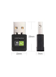 اكس برو 5 محول واي فاي USB 600M بطاقة شبكة لاسلكية ثنائية النطاق لجهاز كمبيوتر خارجي 2.4G 5G جهاز استقبال واي فاي  - Image 2