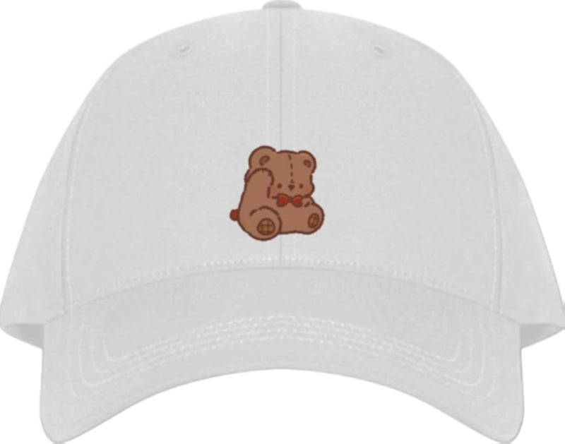 bear Baseball cap White 5