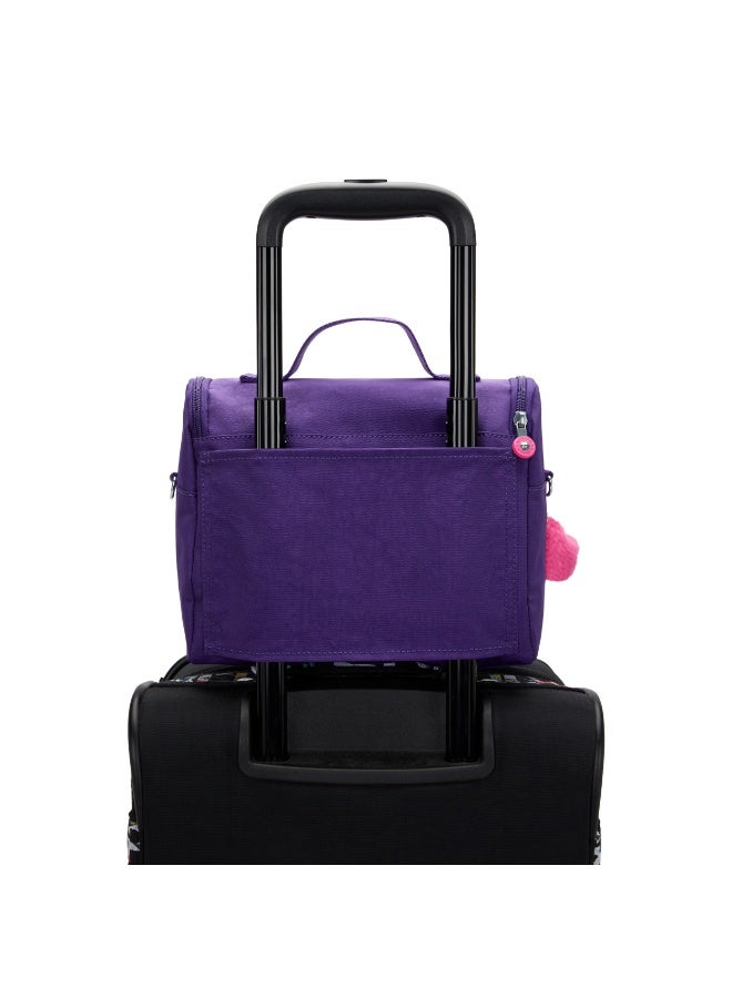 kipling New Kichirou Insulated medium lunch bag with trolley sleeve VIP purple - Image 5