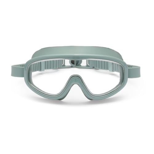 Petites Pommes Kids Goggles Ages 38 Lightweight Silicone AntiFog Wide Lens Retro Design Toddler Swim Goggles Adjustable Straps HairSafe Buckle Cotton Pouch Included Calile - Image 1
