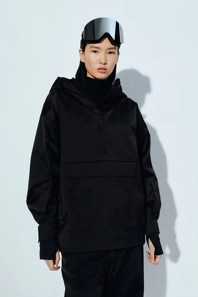H&M Padded Popover Ski Jacket In Stormmove™