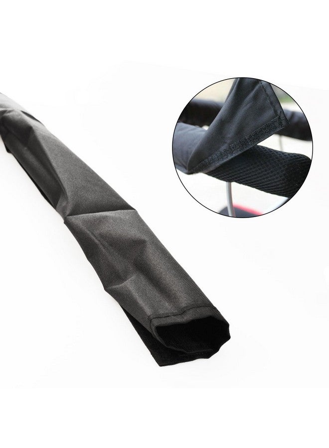 Flylin 2Pcs Baby Stroller Armrest Protective Cover, Replacement Foam Handle Cover Pushchair Handle Covers Waterproof, Pushchair Handlebar Sleeve Toddler Pram Bumper Handle Warmer Gloves Cover Magnet Closure - Image 3