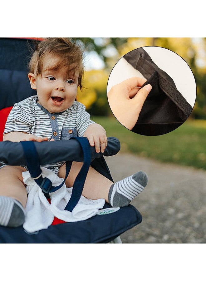 Flylin 2Pcs Baby Stroller Armrest Protective Cover, Replacement Foam Handle Cover Pushchair Handle Covers Waterproof, Pushchair Handlebar Sleeve Toddler Pram Bumper Handle Warmer Gloves Cover Magnet Closure - Image 5