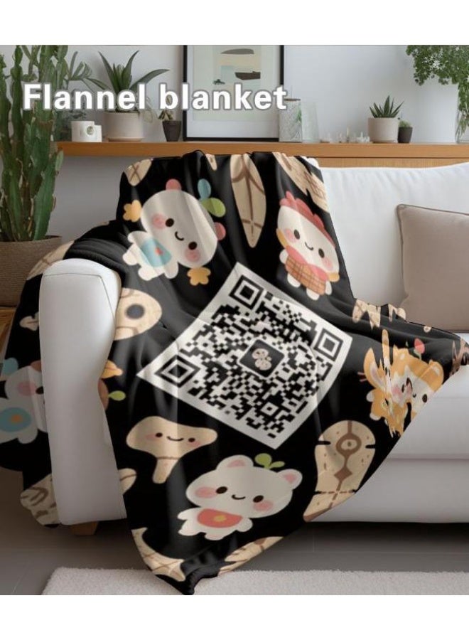 عام بطانية رقيقة من الفانيلا الكرتونية للأطفال والرضع (دافئة ومريحة، ومناسبة للنوم والألعاب) 70 سم * 100 سم - Image 4