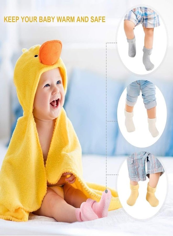 KETKAR Baby Socks Cotton Breathable Anti Skid Thick Warm Kids Socks Pack Of 1_White_6-12 Months - Image 5