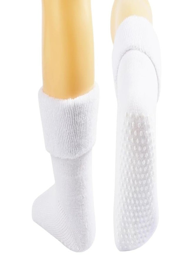 KETKAR Baby Socks Cotton Breathable Anti Skid Thick Warm Kids Socks Pack Of 1_White_6-12 Months - Image 1