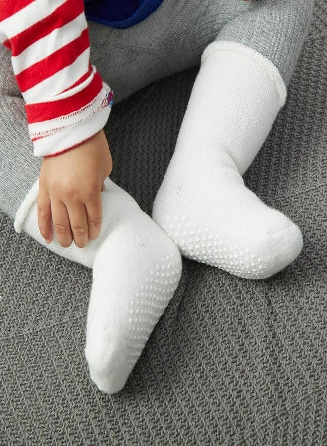KETKAR Baby Socks Cotton Breathable Anti Skid Thick Warm Kids Socks Pack Of 1_White_6-12 Months - Image 3