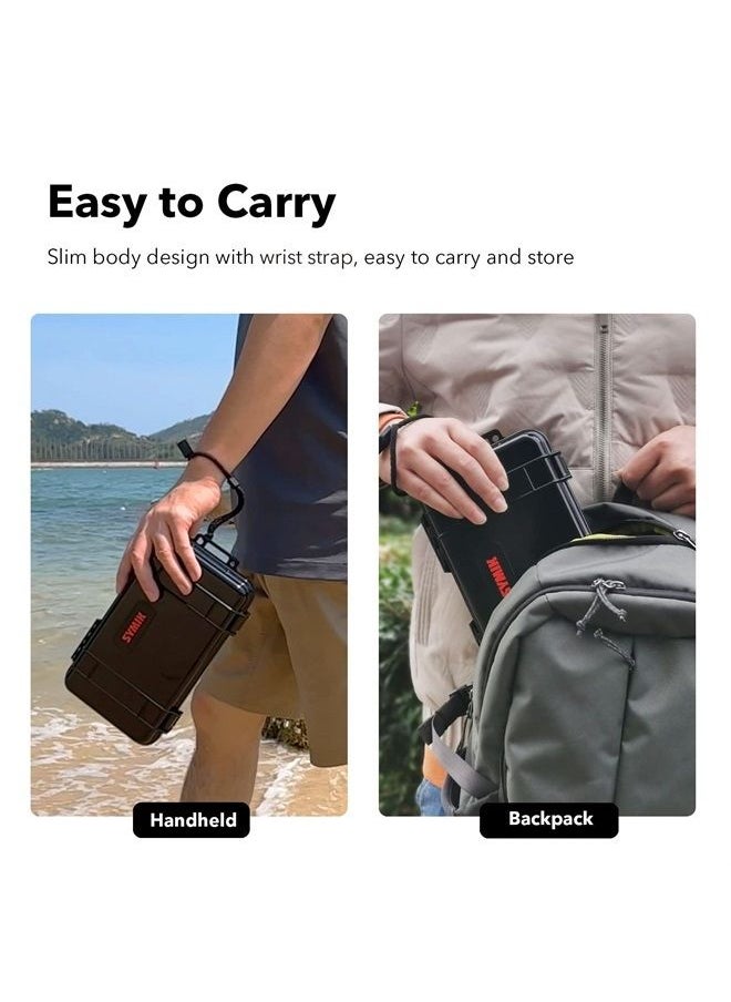 A210-OA Waterproof Hard Carrying Case for DJI Action 2 Camera and DJI Mic, Action 2 Dual Screen Combo, Power Combo, Action 2 Accessories, DJI Mic full system