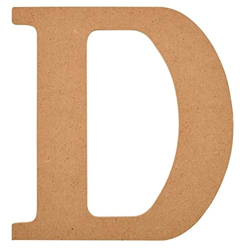 Plaid Unfinished Wood Letter, 8" Wooden Surface Perfect for DIY Arts and Crafts Projects, 63583 - Image 1