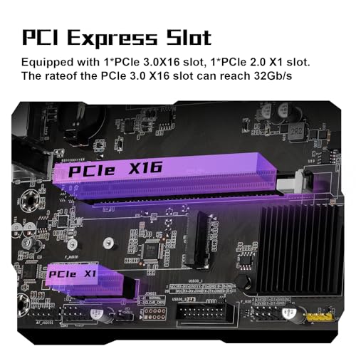 MACHINIST لوحة أم MACHINIST B450 لمعالجات AMD AM4 من الجيل 1-5 (DDR4 بحد أقصى 64GB، NVME/NGFF M.2، SATA 3.0، PCIe 3.0، USB 3.0، LAN جيجابت، VGA، متوافق مع HDMI) - Image 5