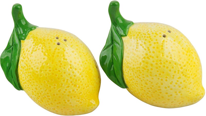 Home Essentials Lemon Shaped Salt Pepper Shakers Set24