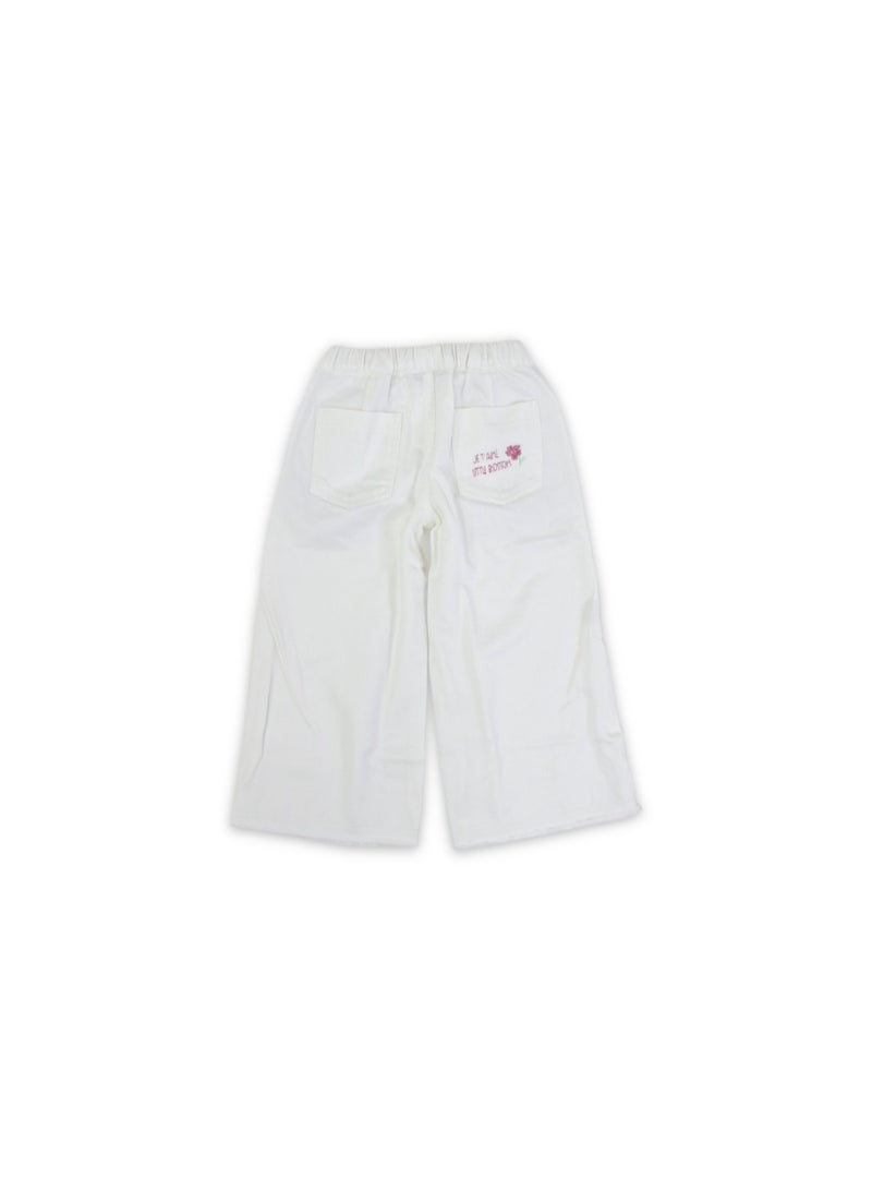 Pompelo Girls Cotton Pants – Off-White - Image 2