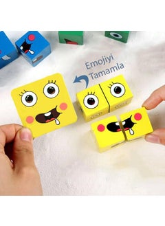 Rubik Emoji Puzzle Fun Toy to Improve Quick Thinking, Mental and Visual Skills