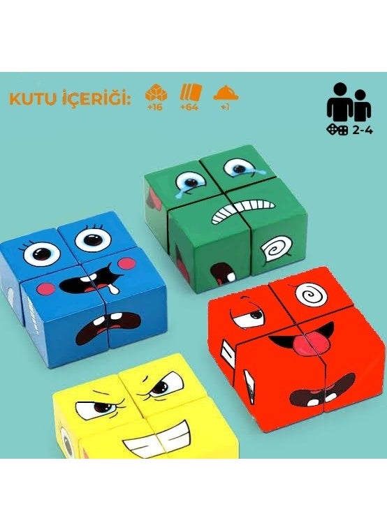 Edoy - Rubik Emoji Puzzle Fun Toy to Improve Quick Thinking, Mental and Visual Skills - Image 1