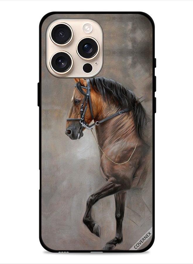 Covernex Apple iPhone 16 Pro Max Protective Case Cover Vintage Picture Of Horse - Image 1