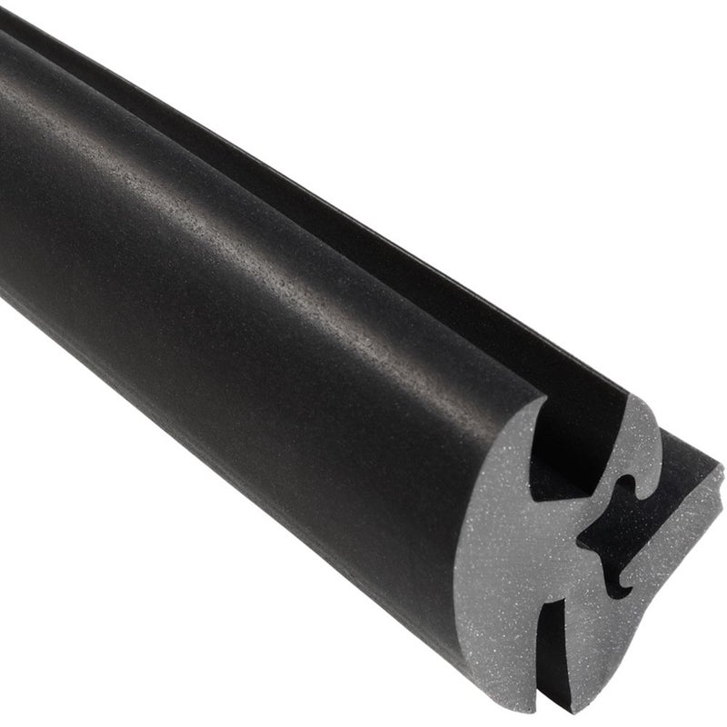 TrimLok EPDM Dense Rubber Window Locking Gasket Fits 14 Glass and 116 Panel Edge 25 Length OnePiece Locking System Inline Weather Stripping Seal for Stationary Windows or Windshields