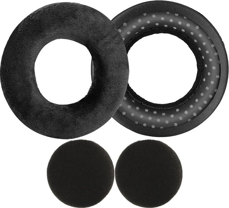 Soft Velvet DT 990 PRO Ear Pads Replacement,PRO-M Replacement Ear Cushion Cups Compatible with Beyerdynamic DT990 / DT880 / DT770 PRO Headphones (Velvet/Black) - Image 2