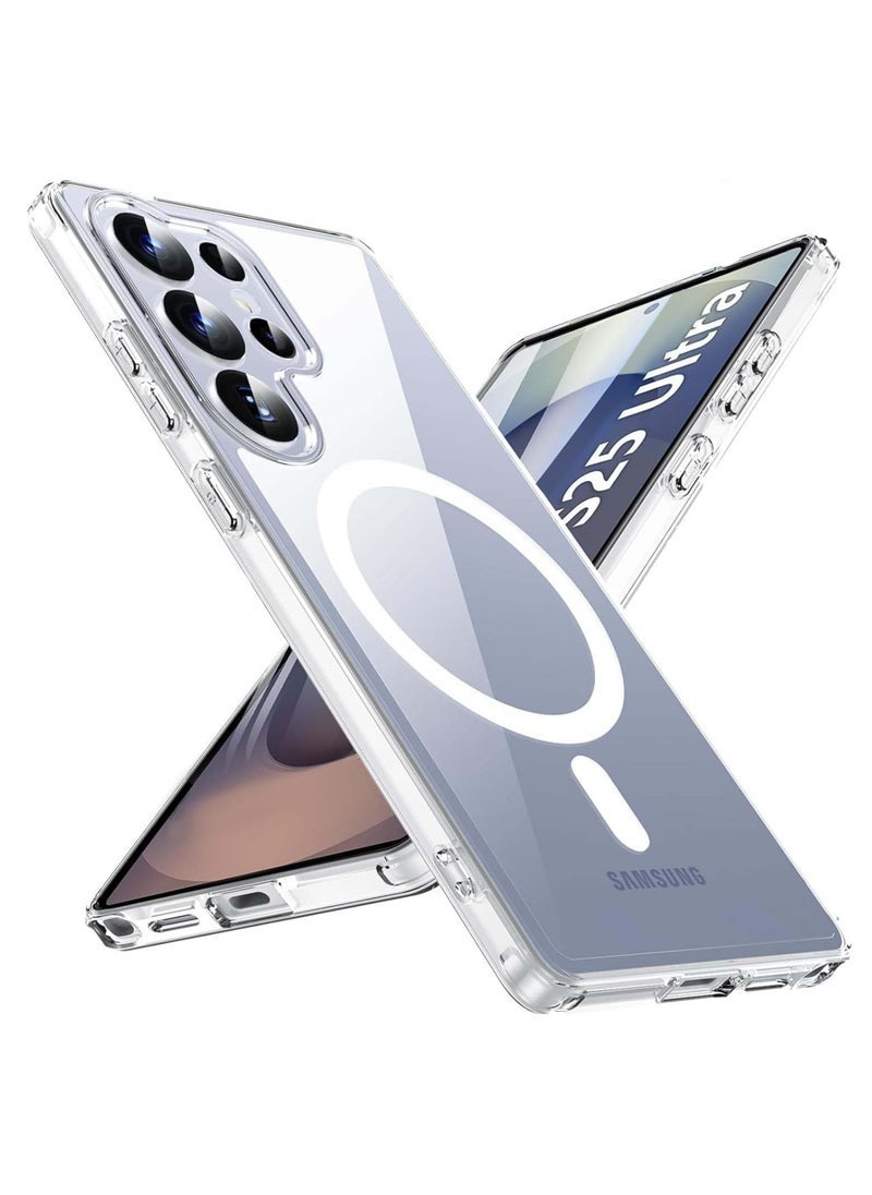 ELTRAZONE Magnetic Case for Samsung Galaxy S25 Ultra – Slim Clear Shockproof Cover with MagSafe Compatibility, Anti-Scratch Protection, Non-Slip Grip, Soft TPU Bumpers, Wireless Charging Support – Ultra-Slim Protective Case for S25 Ultra - Image 1