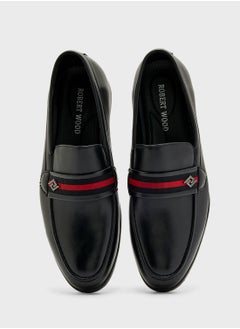 Robert Wood Webbing Detail Formal Slip Ons  - Image 4