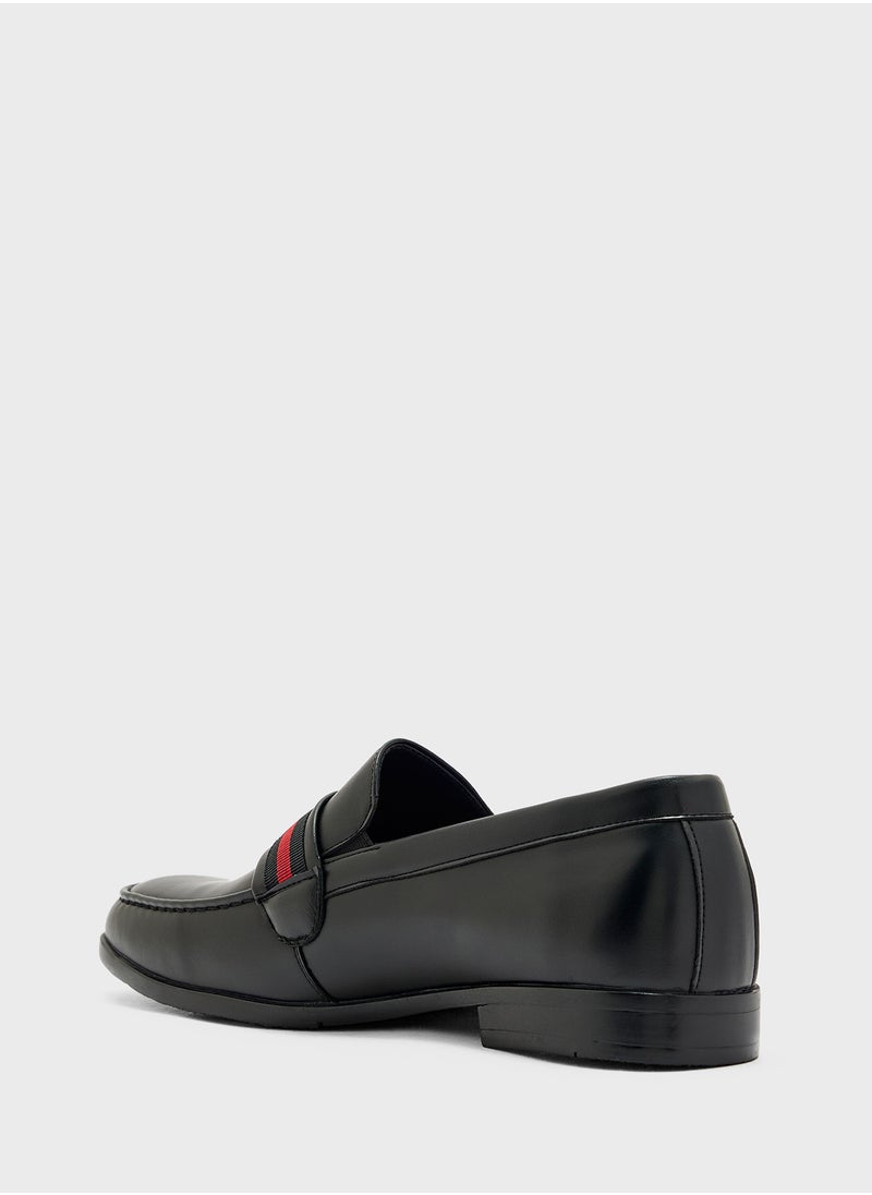 Robert Wood Webbing Detail Formal Slip Ons  - Image 2