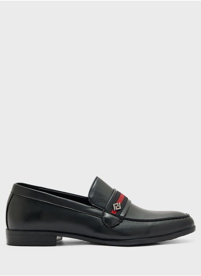 Robert Wood Webbing Detail Formal Slip Ons  - Image 1