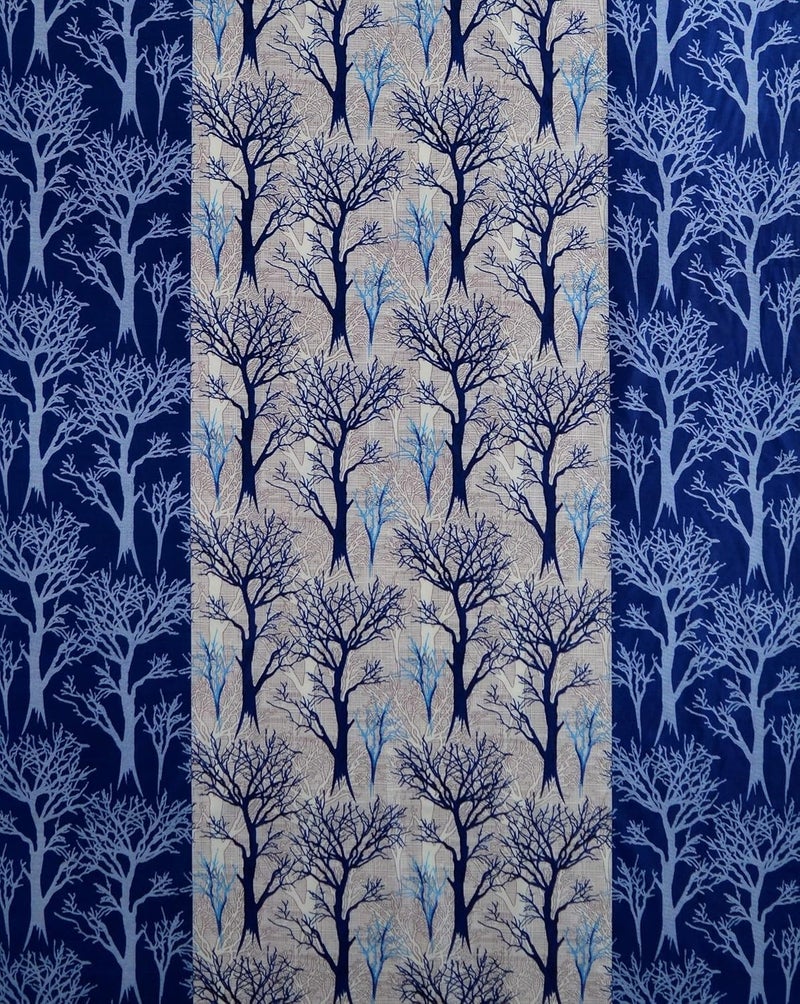 Fashion String ستارة باب من البوليستر 1 قطعة بطول 7 أقدام بلون أزرق قابلة للغسل - Image 2