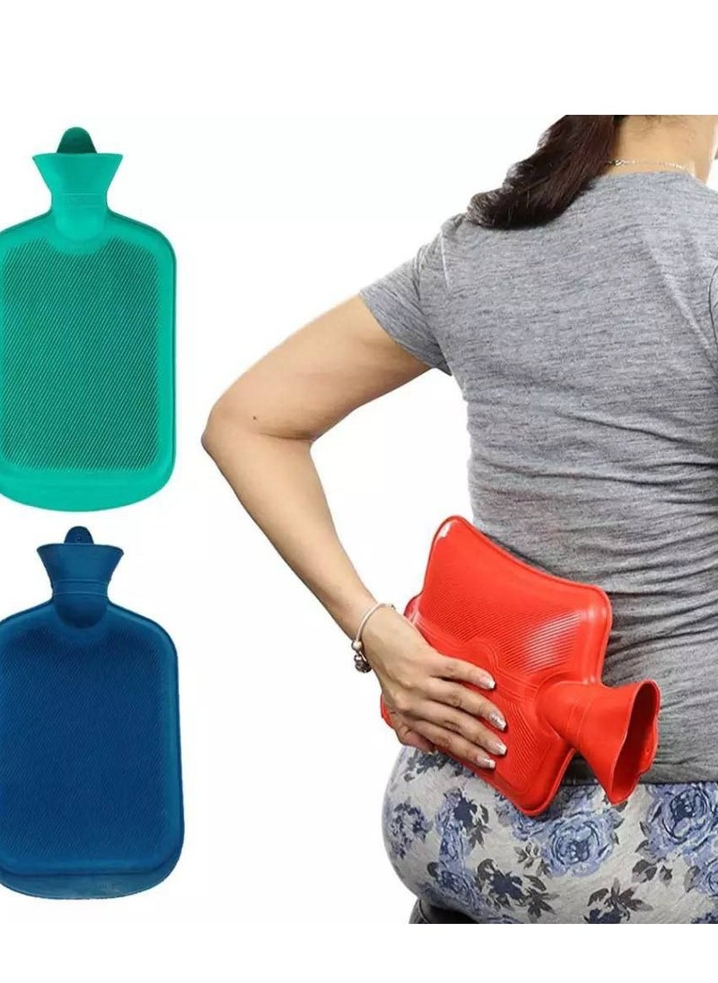 Generic Simple Deluxe Rubber Hot Water Bag, Great for Pain Relief, Hot and Cold Therapy, BPA Free Natural Rubber - Durable Hot Water Bottle IR  - Image 2