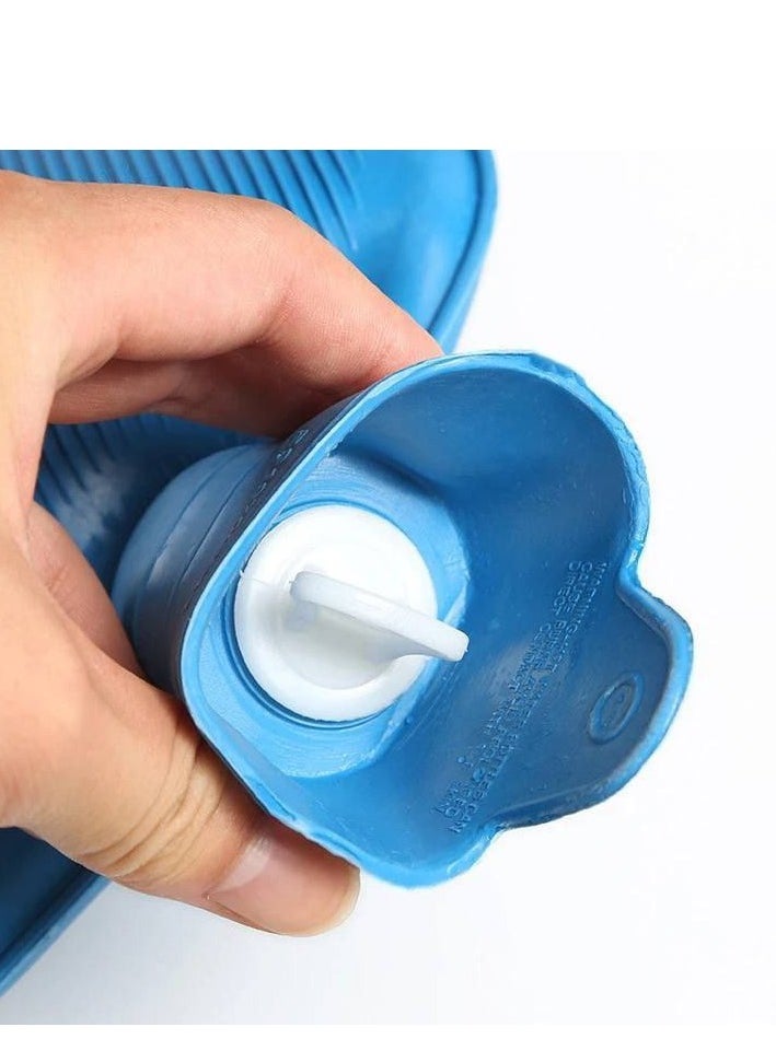 Generic Simple Deluxe Rubber Hot Water Bag, Great for Pain Relief, Hot and Cold Therapy, BPA Free Natural Rubber - Durable Hot Water Bottle IR  - Image 4