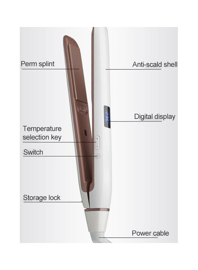 NIBEMINENT Hair Straightener Iron With LED Display Multicolour - Image 5