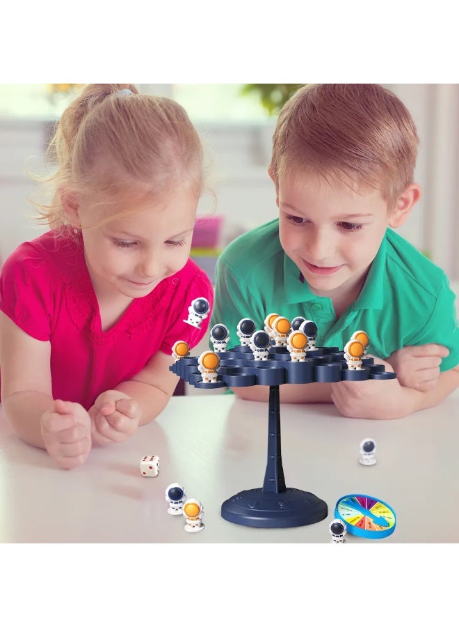 Interactive Spaceman Balance Board Tabletop Game for Kids - Educational Parent-Child Toy with Astronaut Figurines, Focus Training Brain Puzzle, Durable Jenga Style Game for Ages 3-6  - Image 3