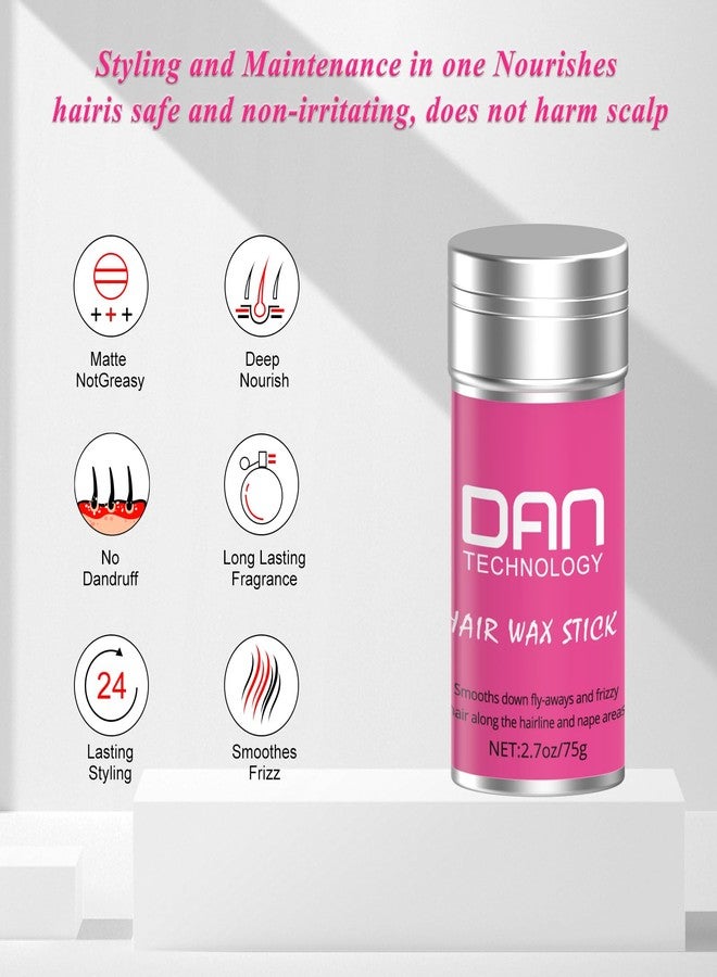 DAN Technology DAN hair wax stick, Wax Stick for Hair, Hair-Styling Waxes, Non-greasy Styling Hair Pomade Stick, Nourishing Accessories - Slick Stick for Women & Kids,(2.7 oz) - Image 3