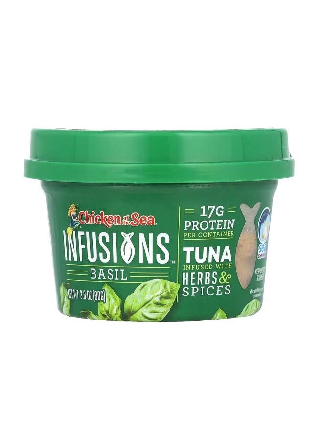Chicken Of The Sea Infusions Wild Caught Tuna Basil 2.8 oz  80 g  - Image 1