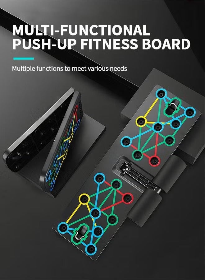 DURKU Enhanced Push Up Board with Sit Up Bar and Resistance Bands for Home Fitness Strength Training Equipment. - Image 4