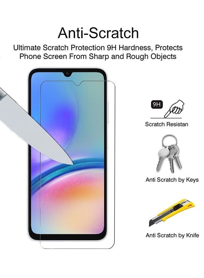 X-level 2 Pack Tempered Glass Screen Protector for Samsung Galaxy A05s 4G with Comfortable Touch Feeling, Easy Clean Install, Transparent Anti-scratch Anti-drop Anti-fingerprint Phone Display Cover Accessory - Image 3