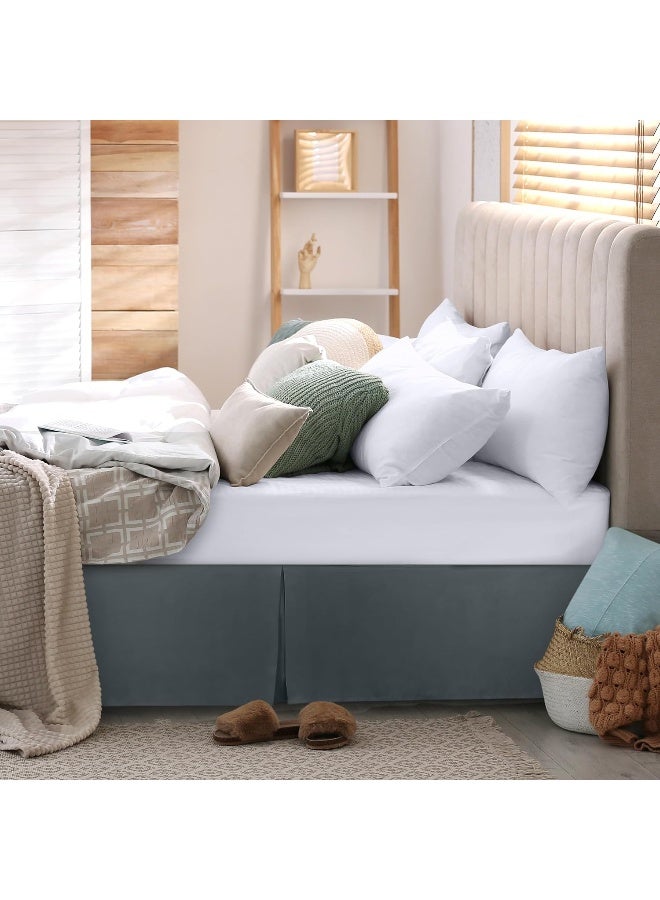 Utopia Bedding Twin Bed Skirt - Soft Quadruple Pleated Ruffle - Easy Fit With 15 Inch Tailored Drop - Hotel Quality, Shrinkage And Fade Resistant - Image 4