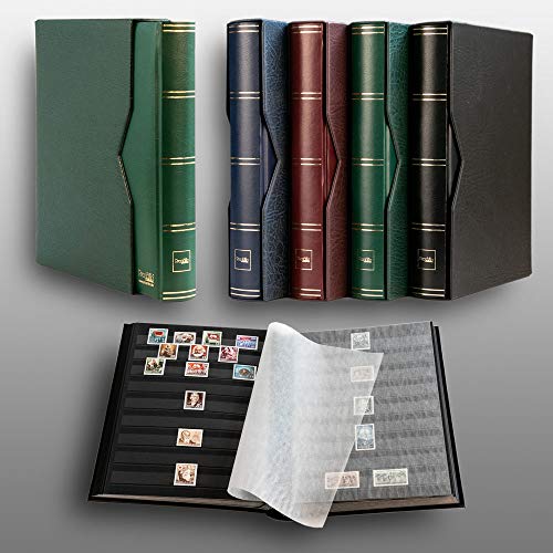 Prophila Collection Prophila stockbook 60 Black Sides Padded with slipcase Green - Image 2