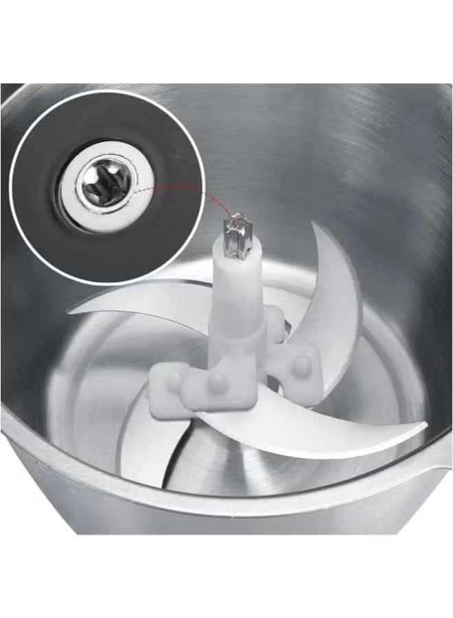 دريمزون مفرمة لحوم كهربائية سعة 3 لتر، خلاط من الفولاذ المقاوم للصدأ، آلة معالجة الطعام، محرك قوي 800 وات لطحن سريع وسهل التنظيف، مفرمة لحوم متعددة الوظائف - Image 2