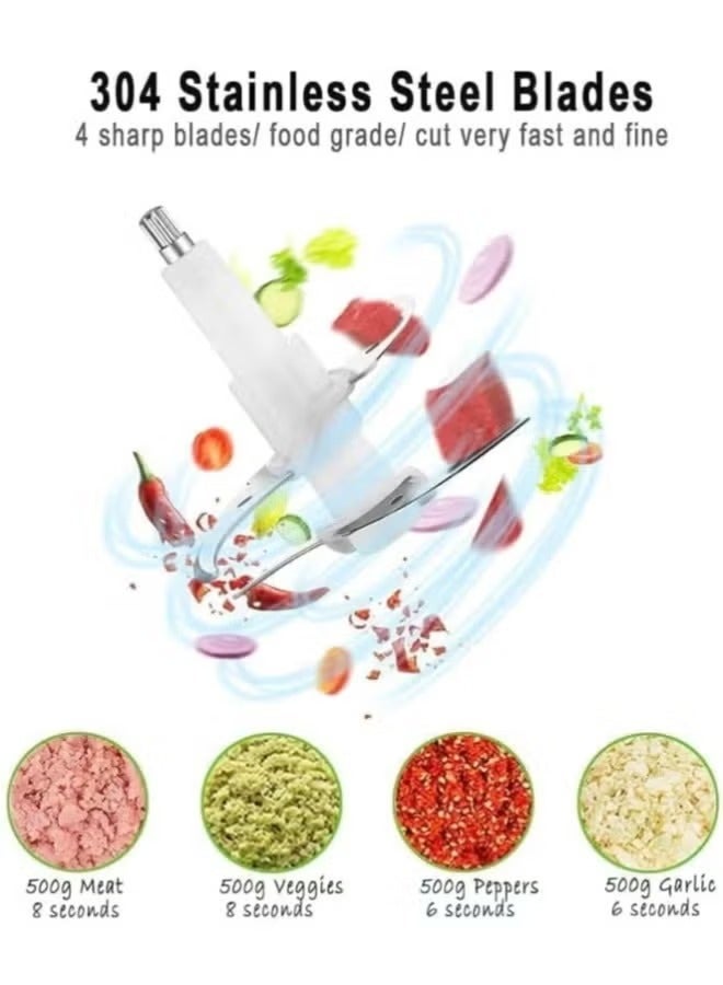 دريمزون مفرمة لحوم كهربائية سعة 3 لتر، خلاط من الفولاذ المقاوم للصدأ، آلة معالجة الطعام، محرك قوي 800 وات لطحن سريع وسهل التنظيف، مفرمة لحوم متعددة الوظائف - Image 5