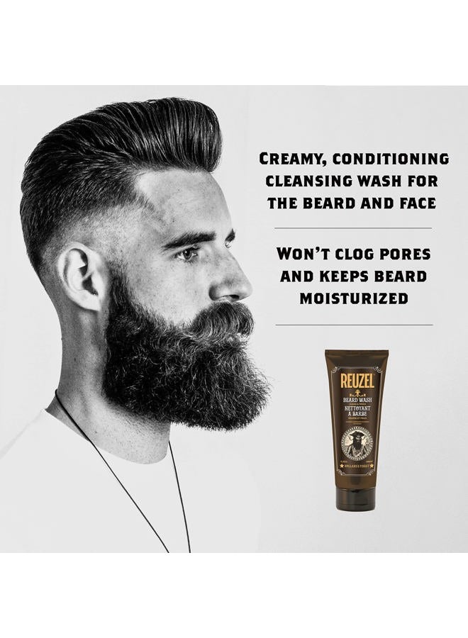 Reuzel REUZEL Clean & Fresh Beard Wash, Softens Beard, Cleanses and Moisturizes, Gentle, Non-Comedogenic, Vegan Formula, Light Citrus Mint Scent, For All Skin Types, 6.76 oz - Image 2