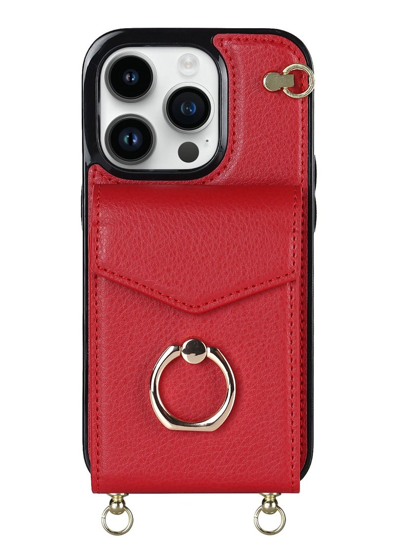 Suteni Back Cover Leather Hidden Card Slots Phone Case for iPhone - Image 1