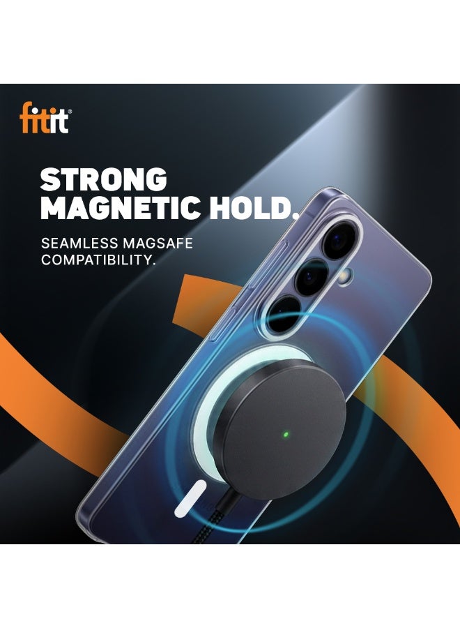 FITIT Samsung S26 Plus Magnetic Phone Case - Slim Shockproof with 36 N52-Grade Magnets, Anti-Scratch & Anti-Yellowing, Wireless Charging Compatible - fitit - Image 2