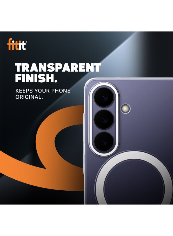 FITIT Samsung S26 Plus Magnetic Phone Case - Slim Shockproof with 36 N52-Grade Magnets, Anti-Scratch & Anti-Yellowing, Wireless Charging Compatible - fitit - Image 4
