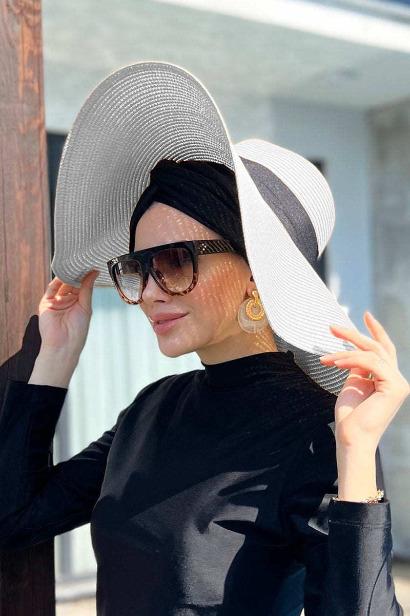 Remsa Mayo Large Size Straw Hat White Rş-21  - Image 1
