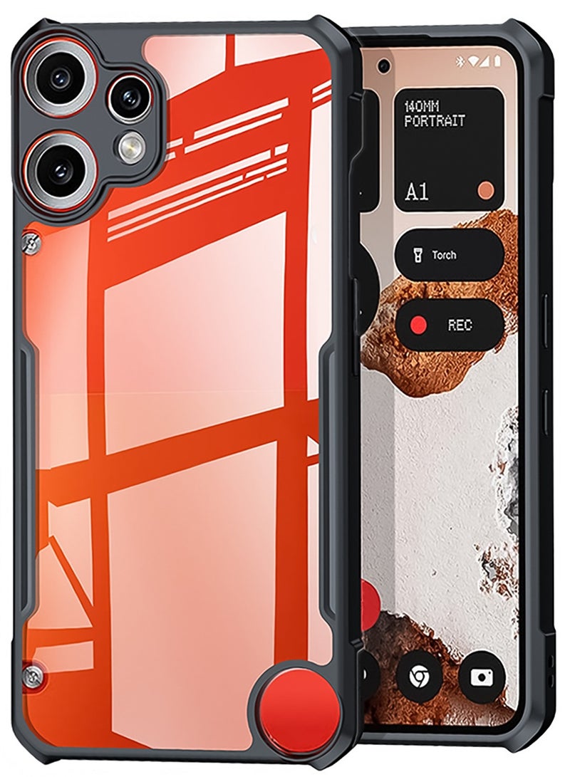 For Nothing CMF Phone 2 Pro Case, Camera Lens Protection Back Cover, TPU+PC Shockproof Bumper Mobile Phone Case, Anti-Yellowing Slim Fit Protective Casing - Image 1