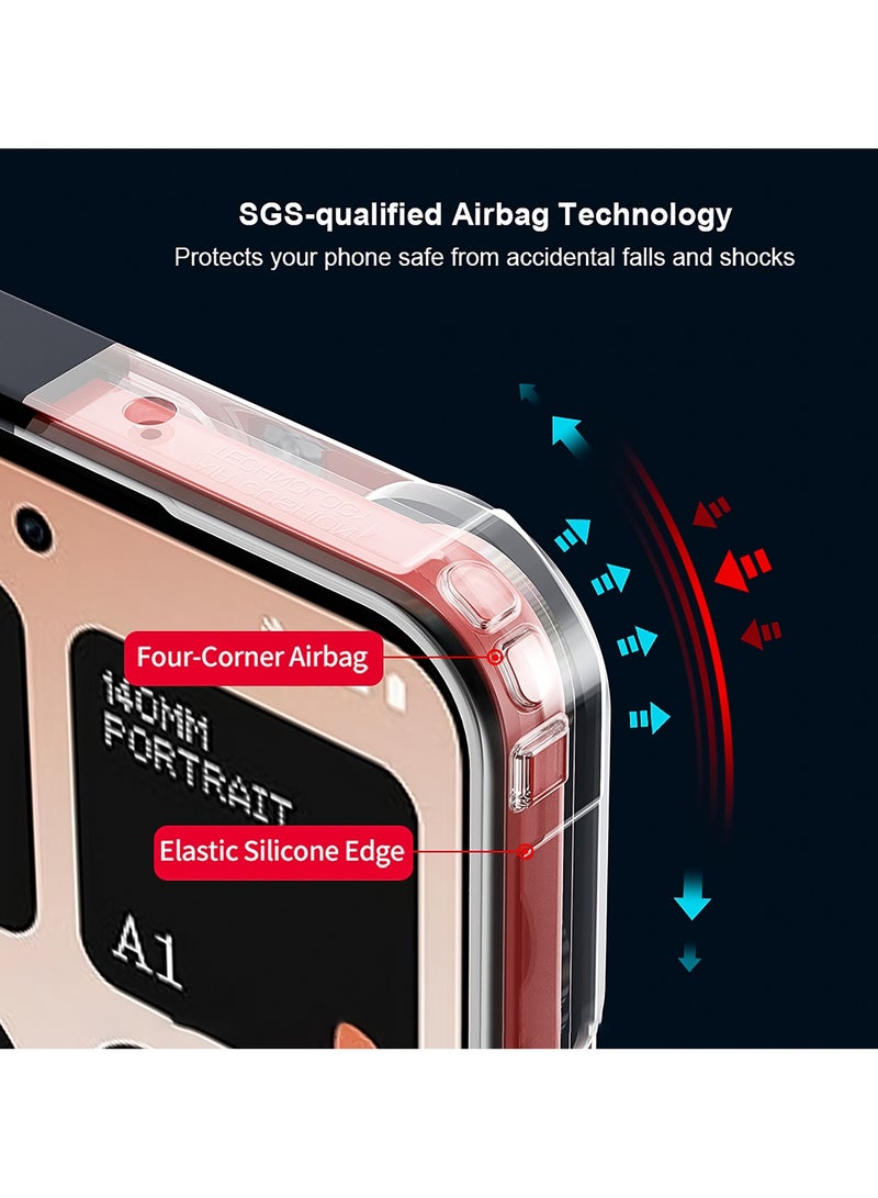 For Nothing CMF Phone 2 Pro Case, Camera Lens Protection Back Cover, TPU+PC Shockproof Bumper Mobile Phone Case, Anti-Yellowing Slim Fit Protective Casing - Image 4