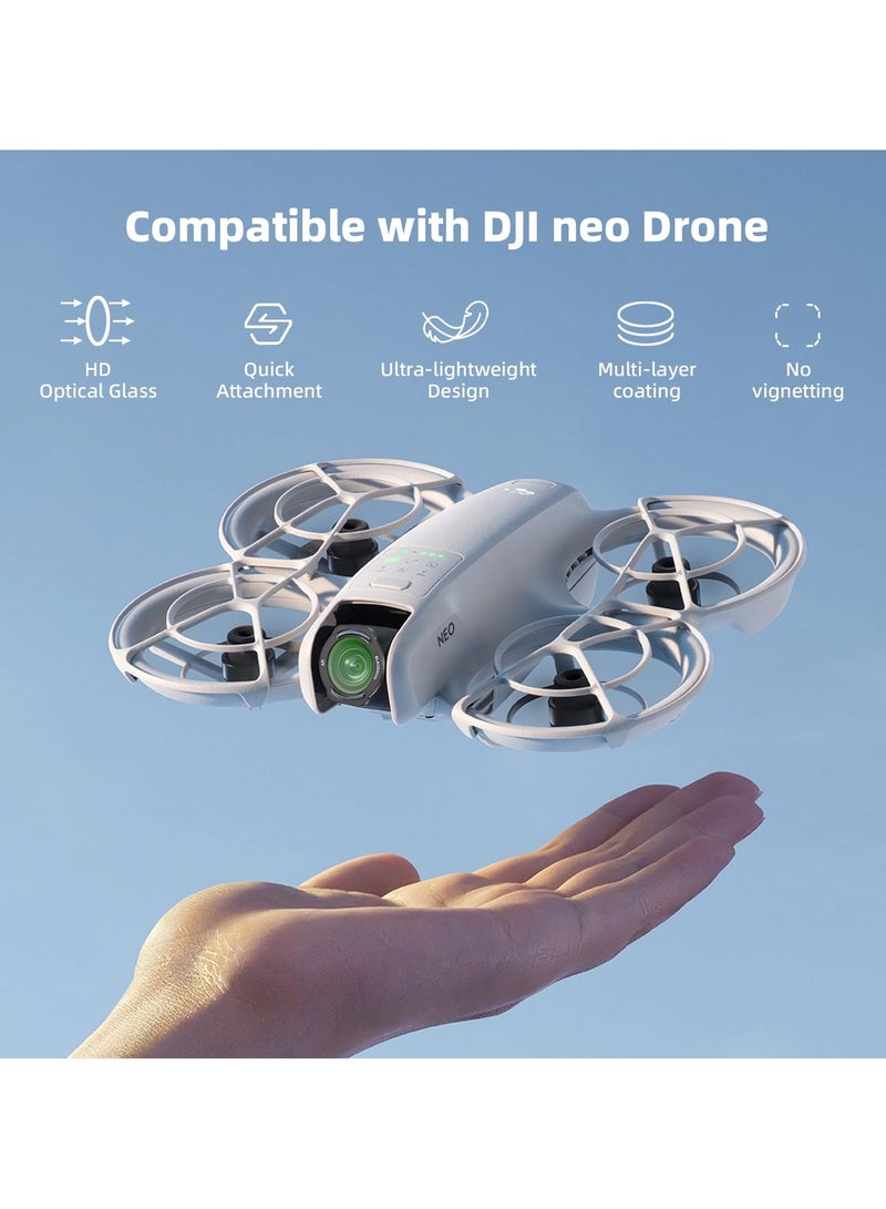 CPL UV ND Filter for DJI NEO Multi-Coated Filter Set for DJI NEO Drone Accessories - 6-Pack Filter(UV/CPL/ND8/ND16/ND32/ND64)  - Image 2