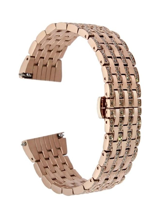 NIBEMINENT Aluminum Alloy Masonry strap 22mm For Huawei Watch GT2e GT2 46mm Rose gold - Image 1