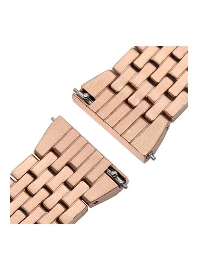 NIBEMINENT Aluminum Alloy Masonry strap 22mm For Huawei Watch GT2e GT2 46mm Rose gold - Image 4